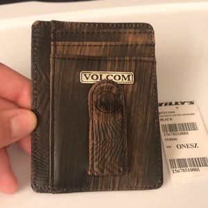 Volcom Card Holder Wallet with Money Clip